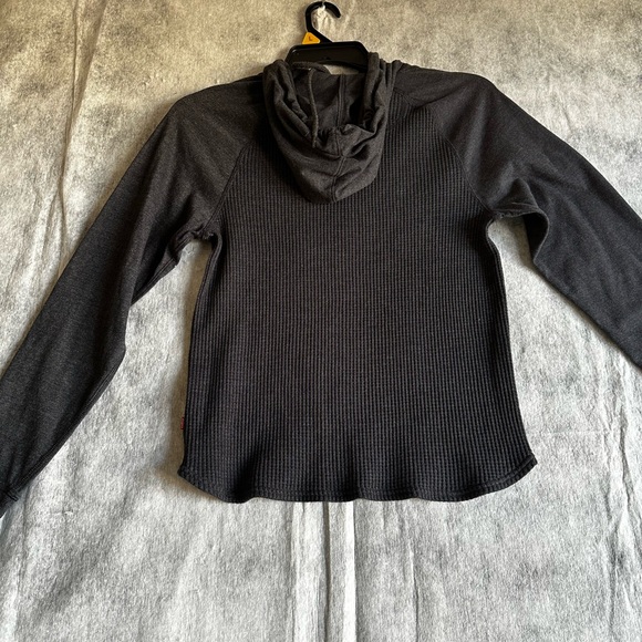 LEVI’S WOMENS SWEATSHIRT PULLOVER HOODIE GRAY SZ SMALL - Picture 9 of 11